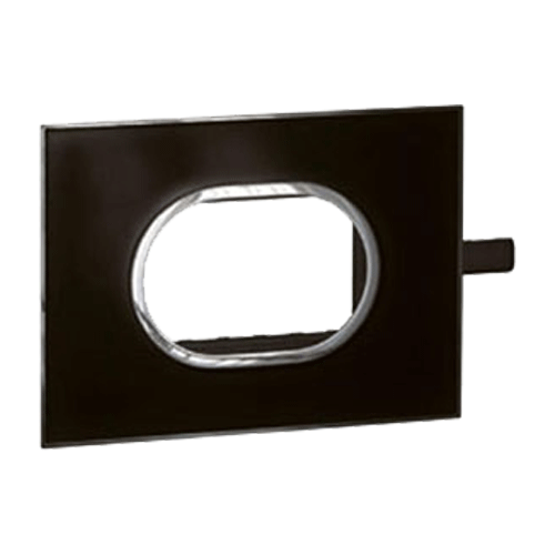 Legrand Arteor 3M Black Mirror Cover Plate With Frame, 5759 13